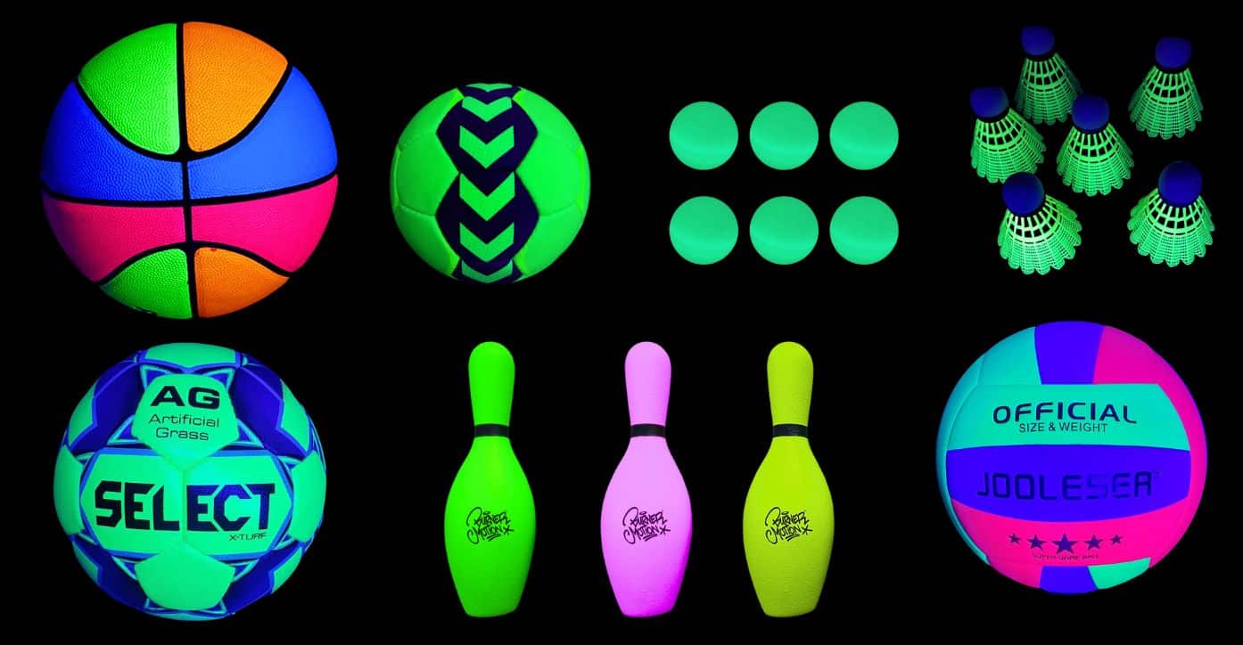 Ballons et accessoires sport fluo